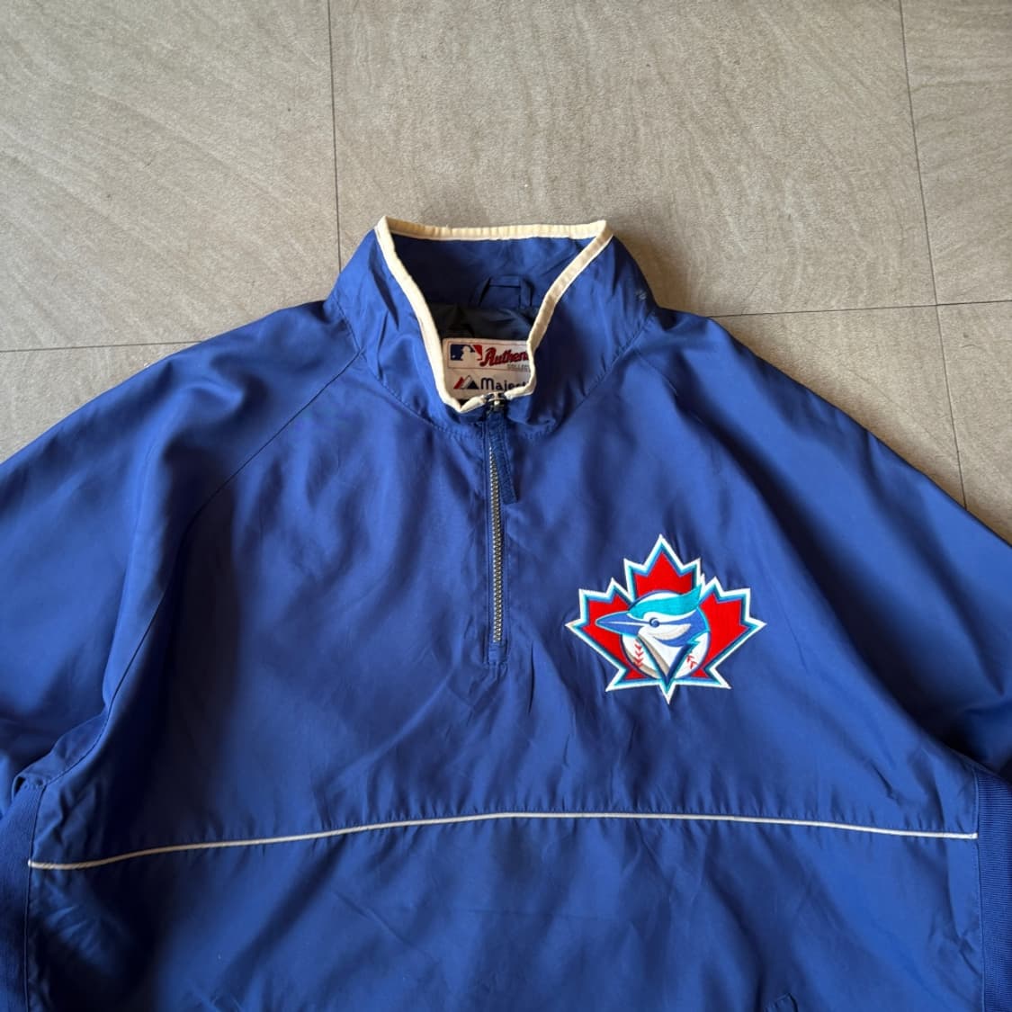 마제스틱 블루 나일론 웜업 상품이미지2