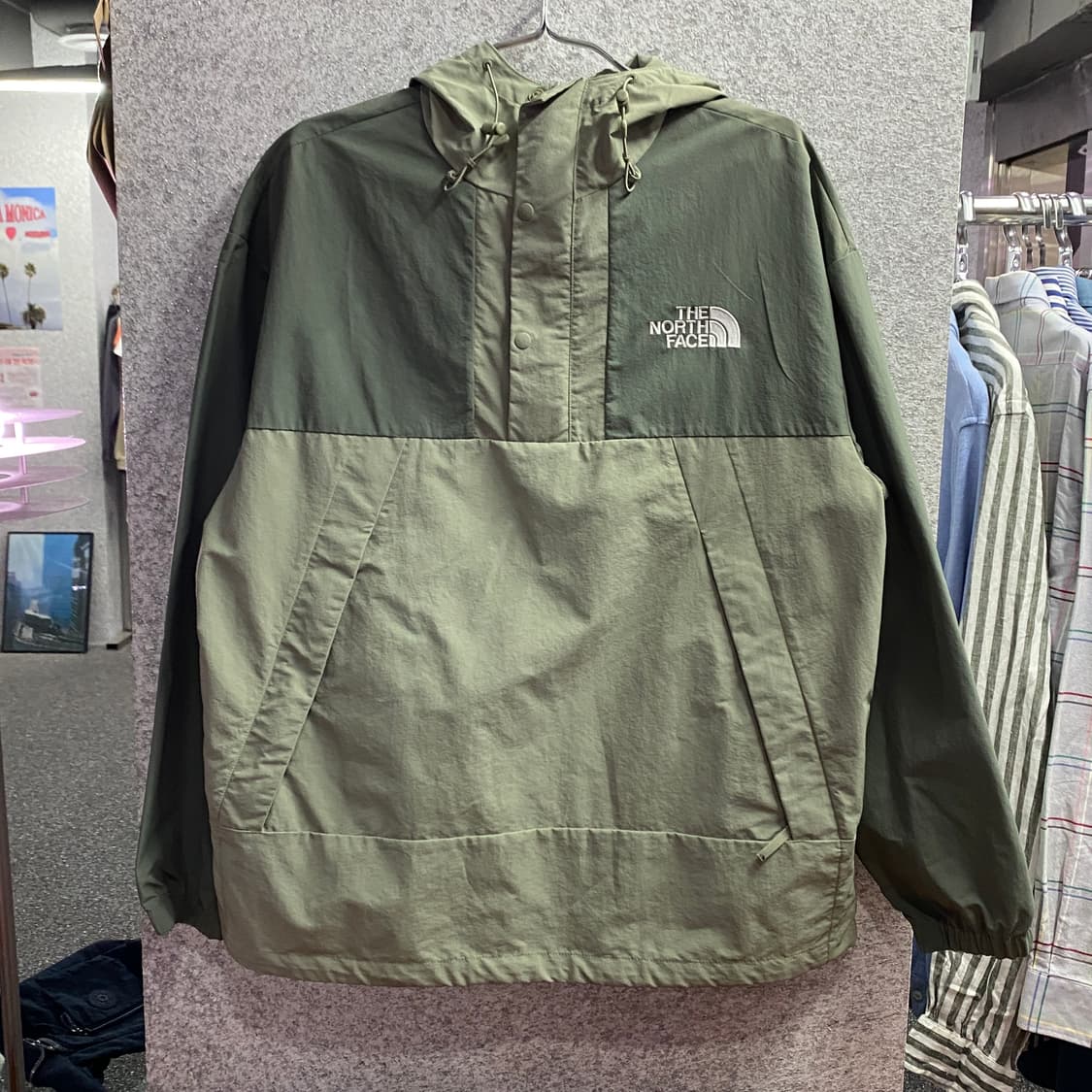 노스페이스 슬레이트 카키 후디드 마운틴 아노락 B4502 상품이미지2