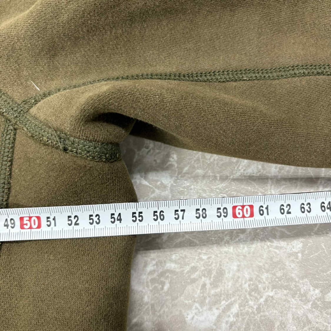 아베크롬비 y2k 울프죠 카키 양털 대장급 후드집업 희귀져지(M) 상품이미지8