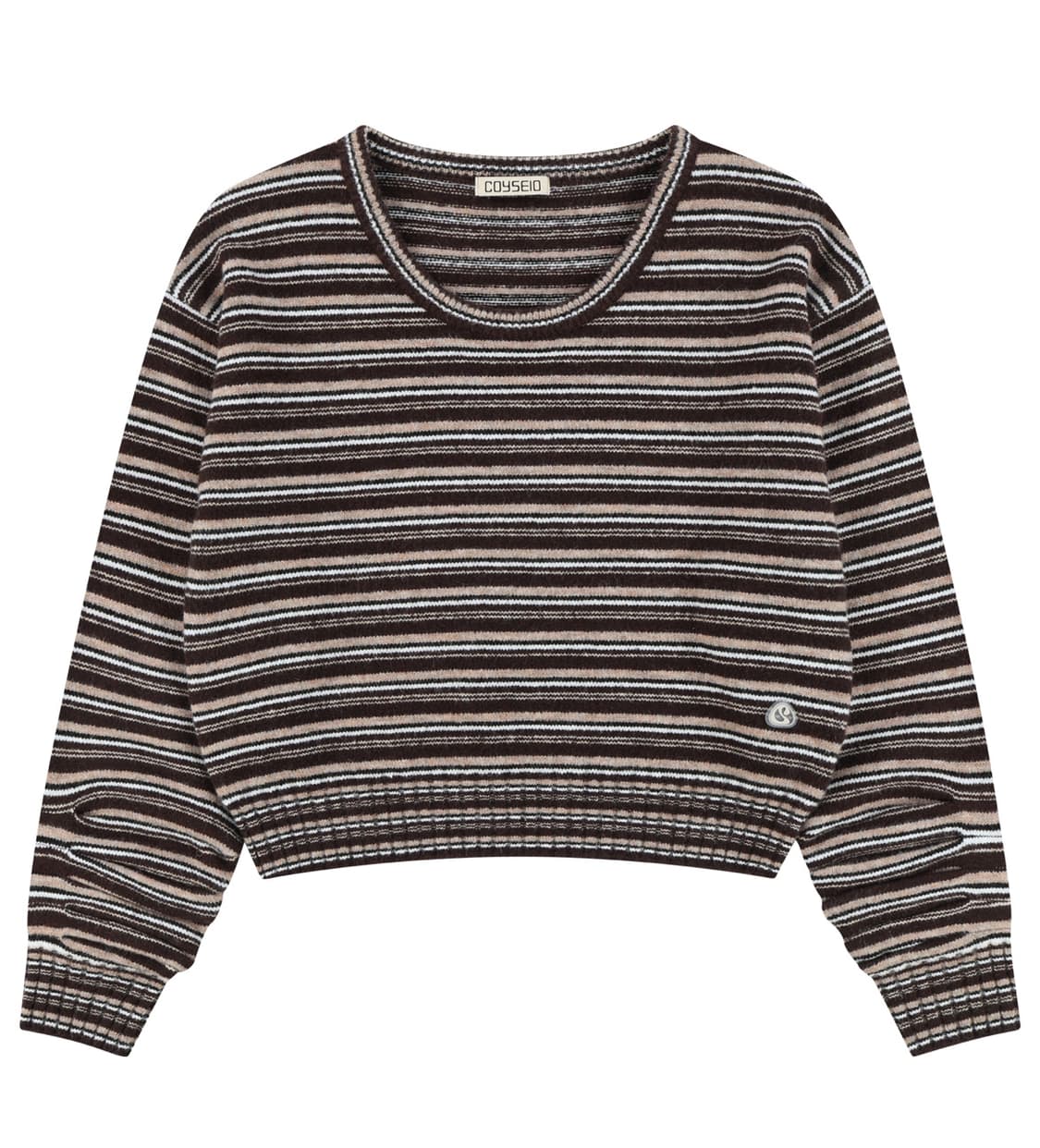코이세이오-stripe knit brown 상품이미지2