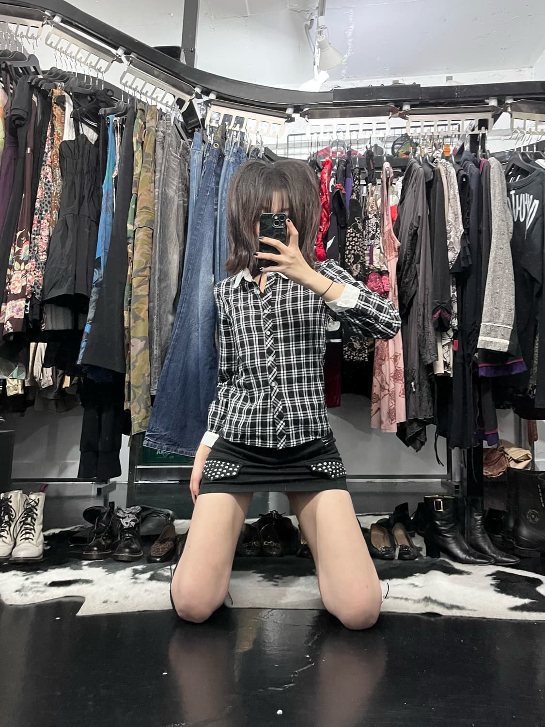 체크패턴 셔츠 상품이미지1