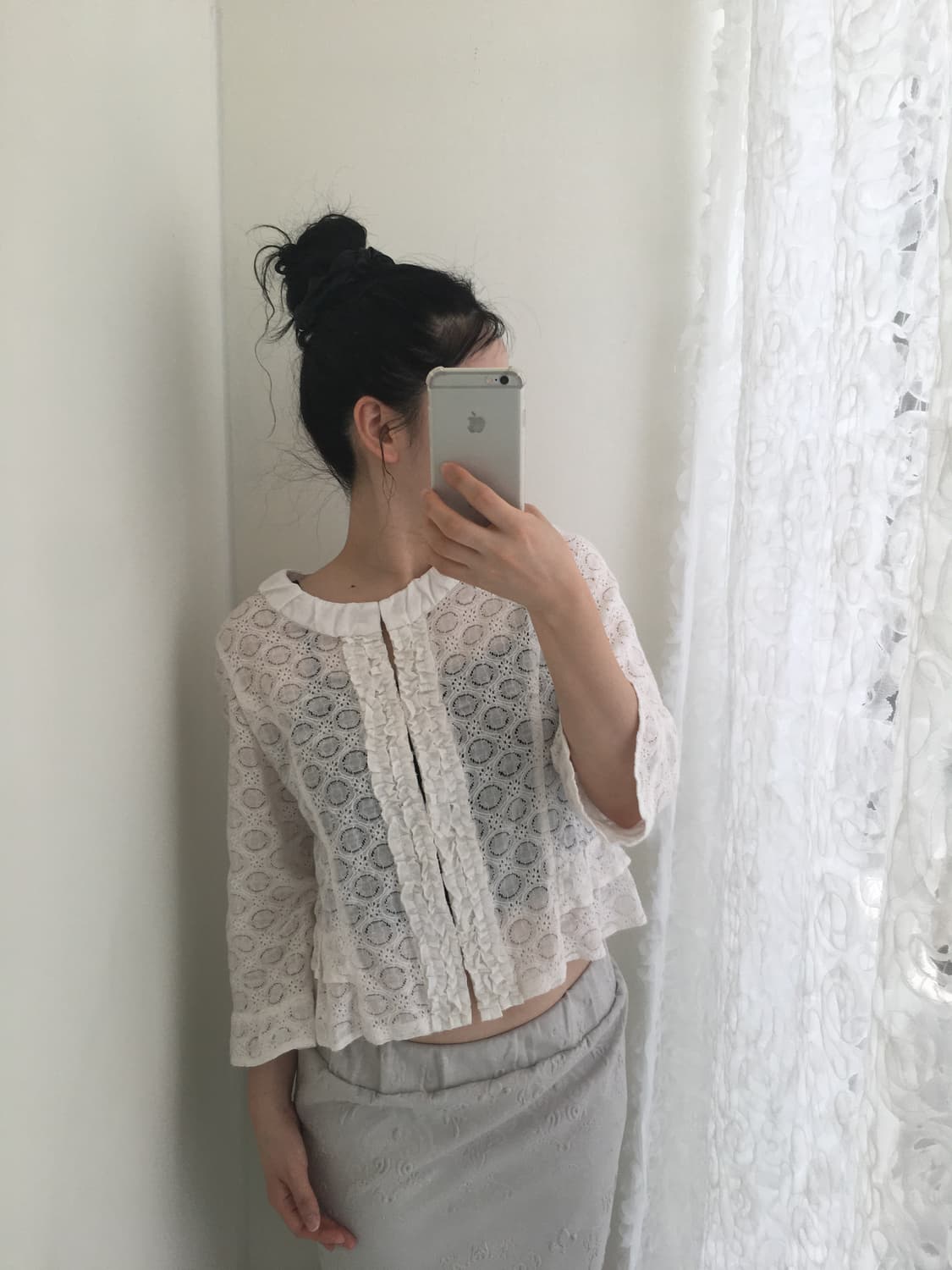 eyelet cotton blouse 상품이미지2
