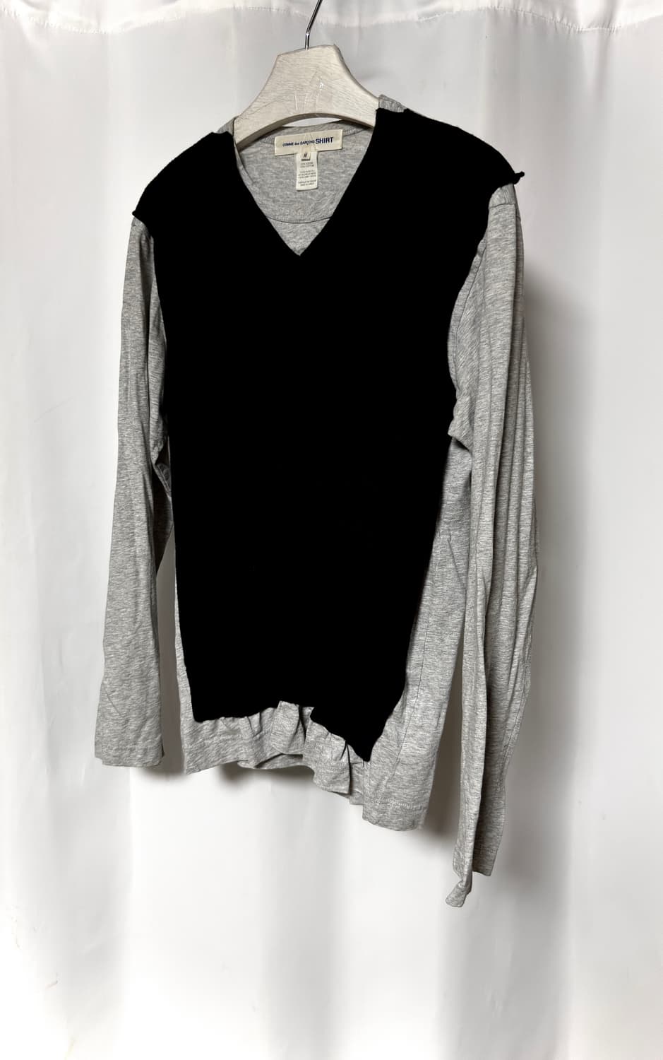 Comme des Garçons  2레이어 울혼방 넥 슬리브 상품이미지1