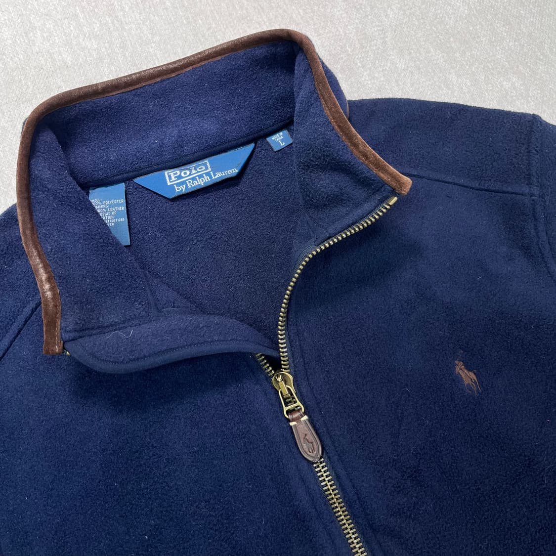 100 폴로랄프로렌 플리스 블루종 자켓 상품이미지2