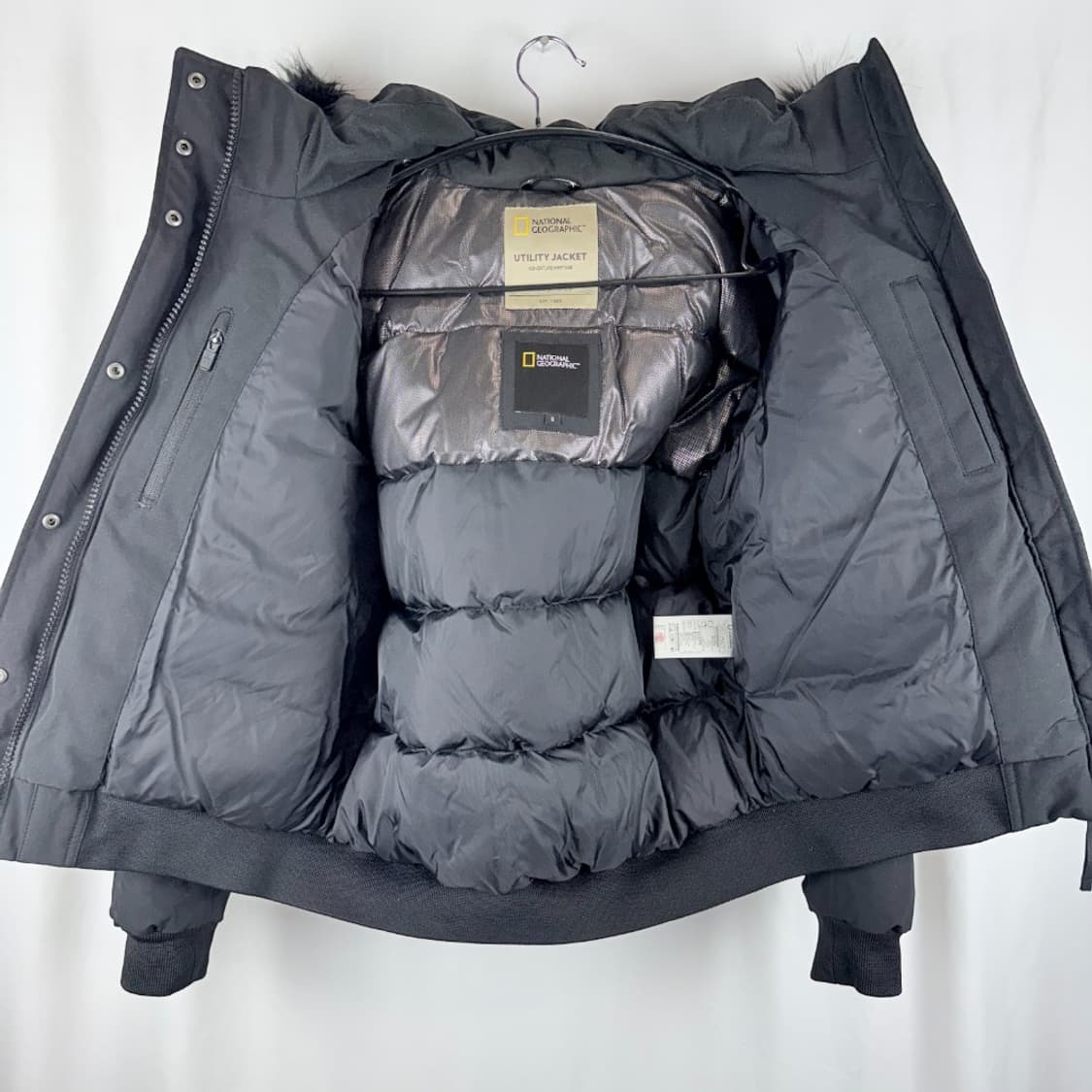 (90) 내셔널지오그래픽 타루가 덕다운 유틸리티 숏패딩 블랙 상품이미지7