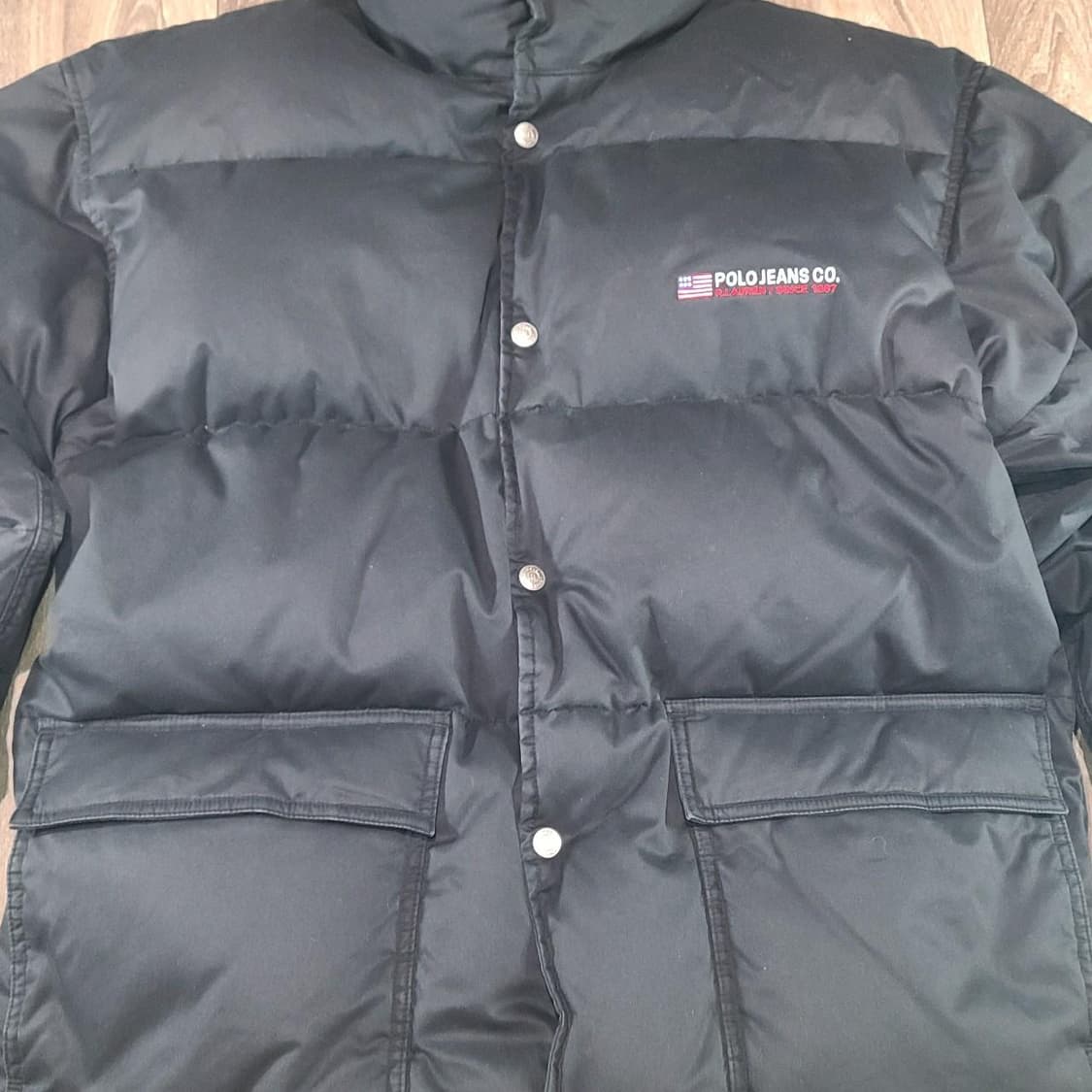 00s 폴로 진스 컴퍼니 다운 패딩 자켓 블랙 상품이미지2