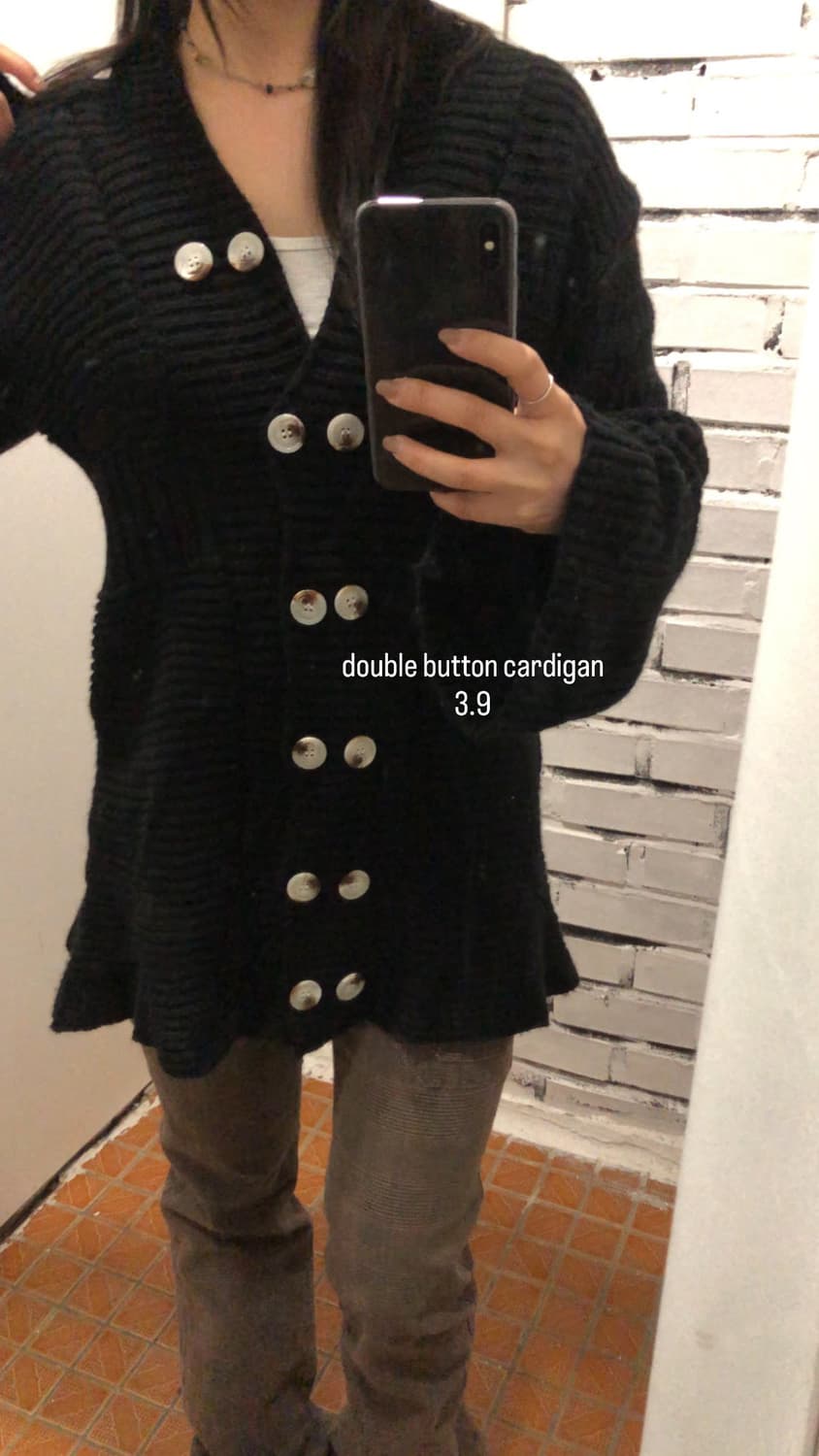 더블버튼 가디건 상품이미지1