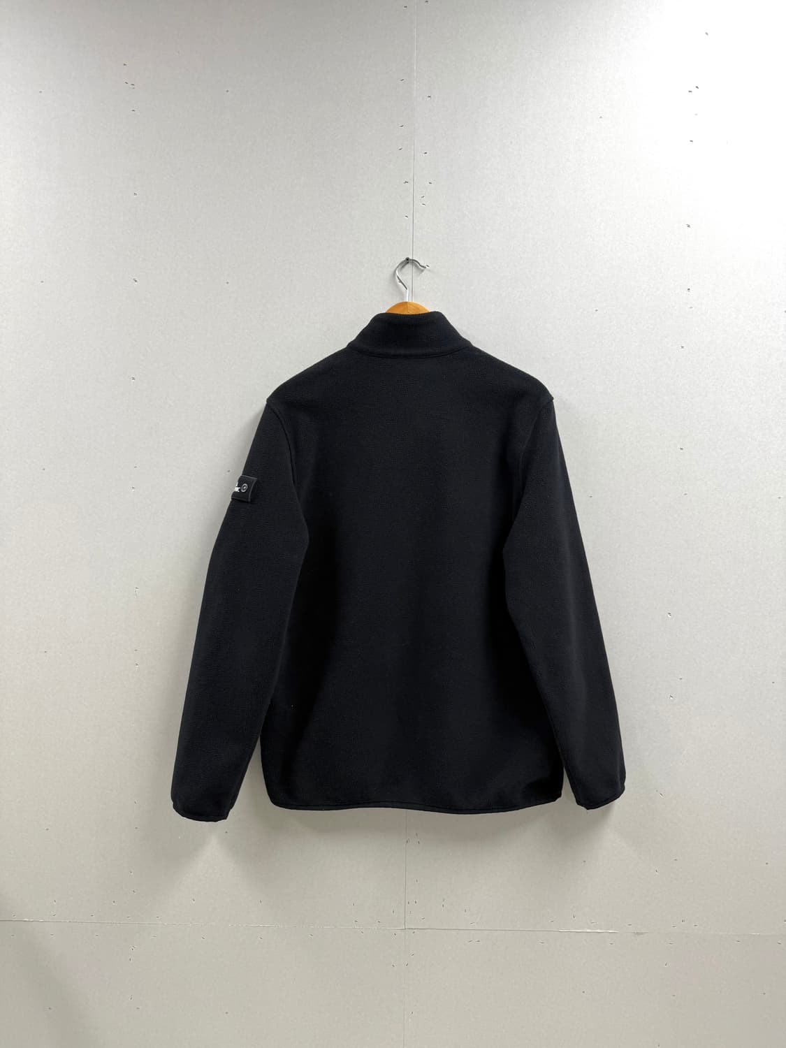 남성 100 L / 내셔널지오그래픽 와펜 후리스 집업 블랙 상품이미지5