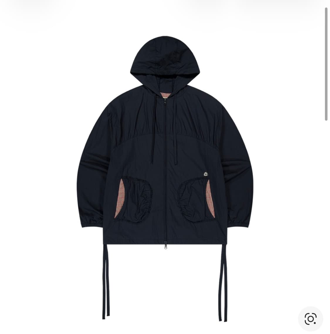 코이세이오 체크 링클스 윈드 브레이커 네이비 상품이미지1