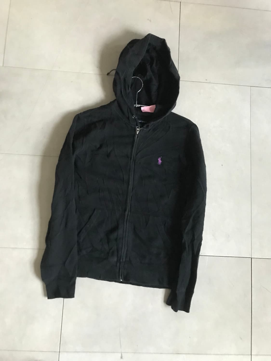 폴로 블랙 후드집업 상품이미지8
