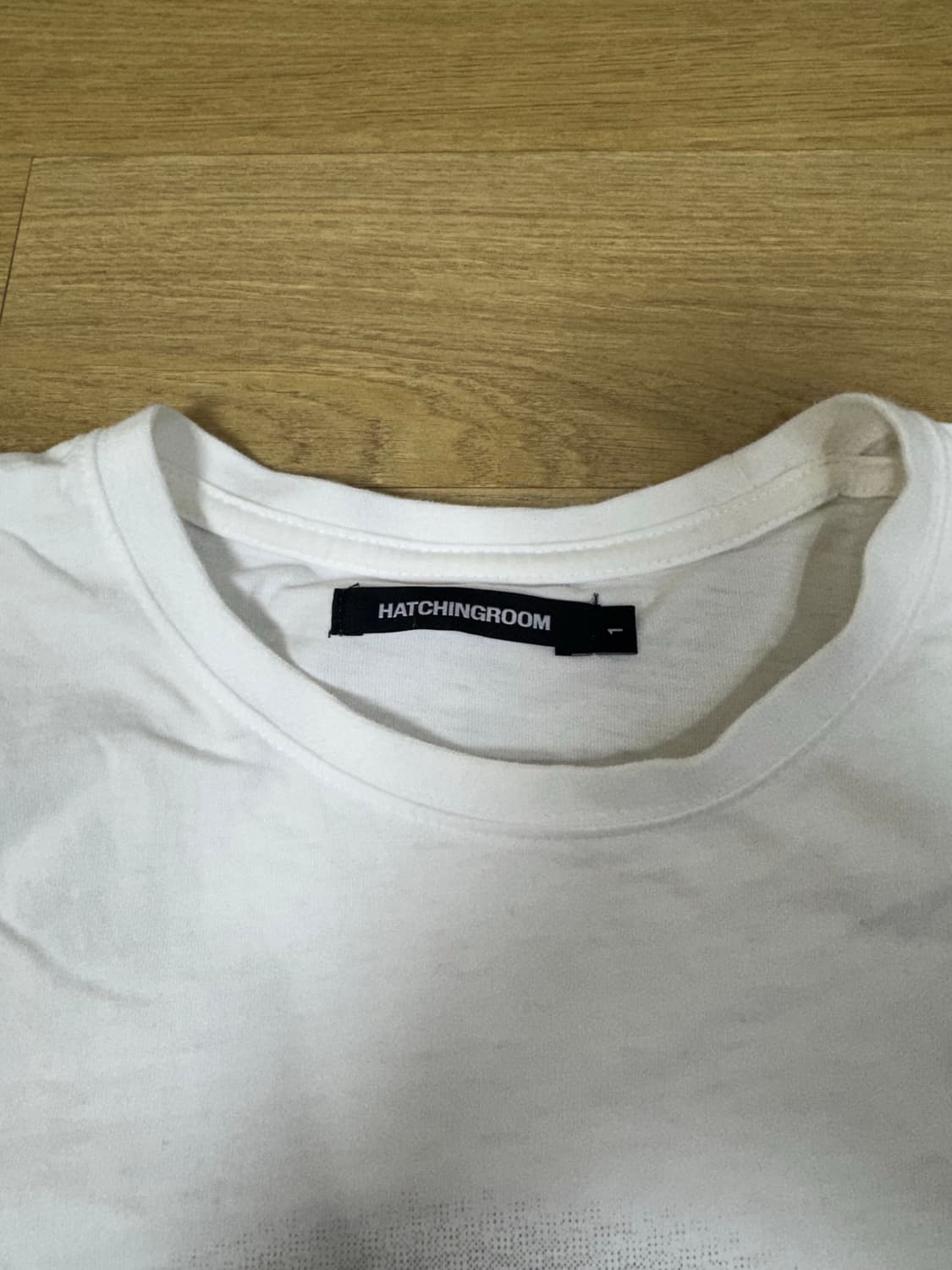 해칭룸 고스트 캣 티셔츠 화이트 1 상품이미지5