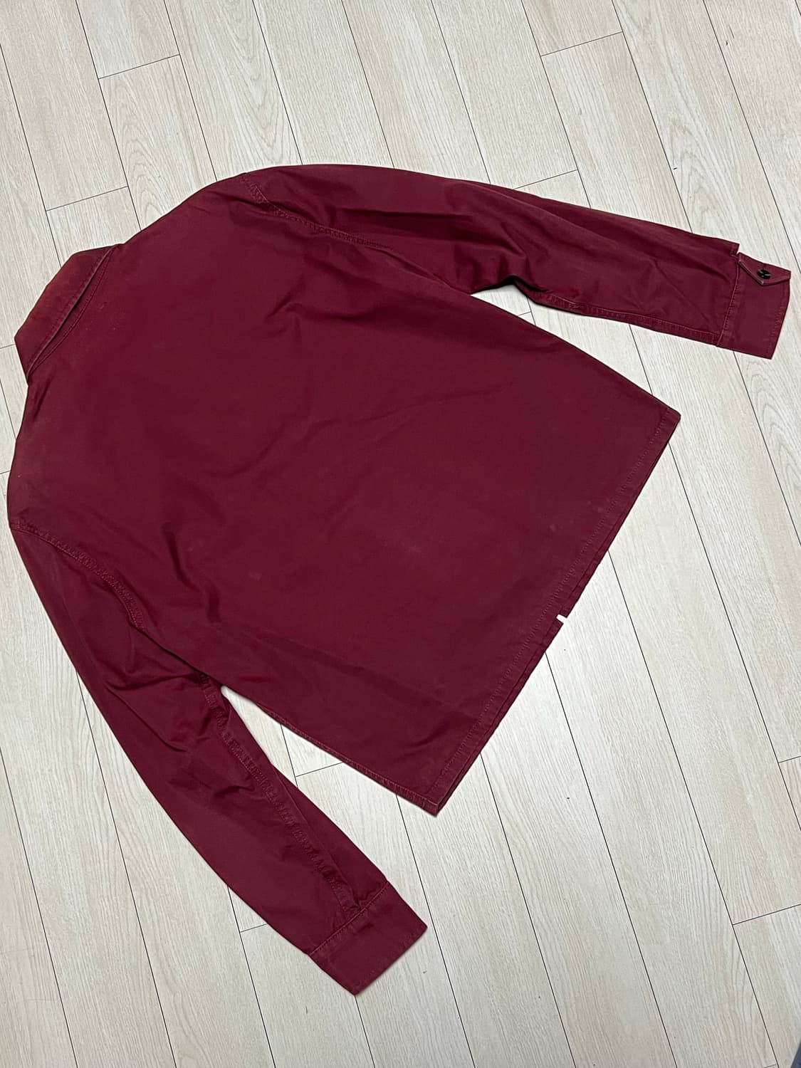 앳라스앤코 부처 프로덕트 버건디 짚업 자켓 38사이즈 상품이미지4