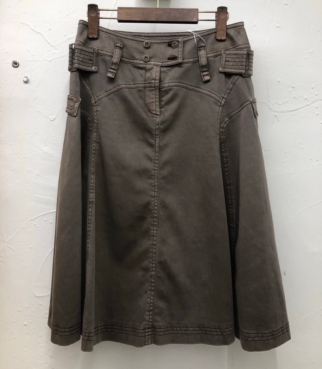 ekdlutin 빈티지 미디 스커트 상품이미지1