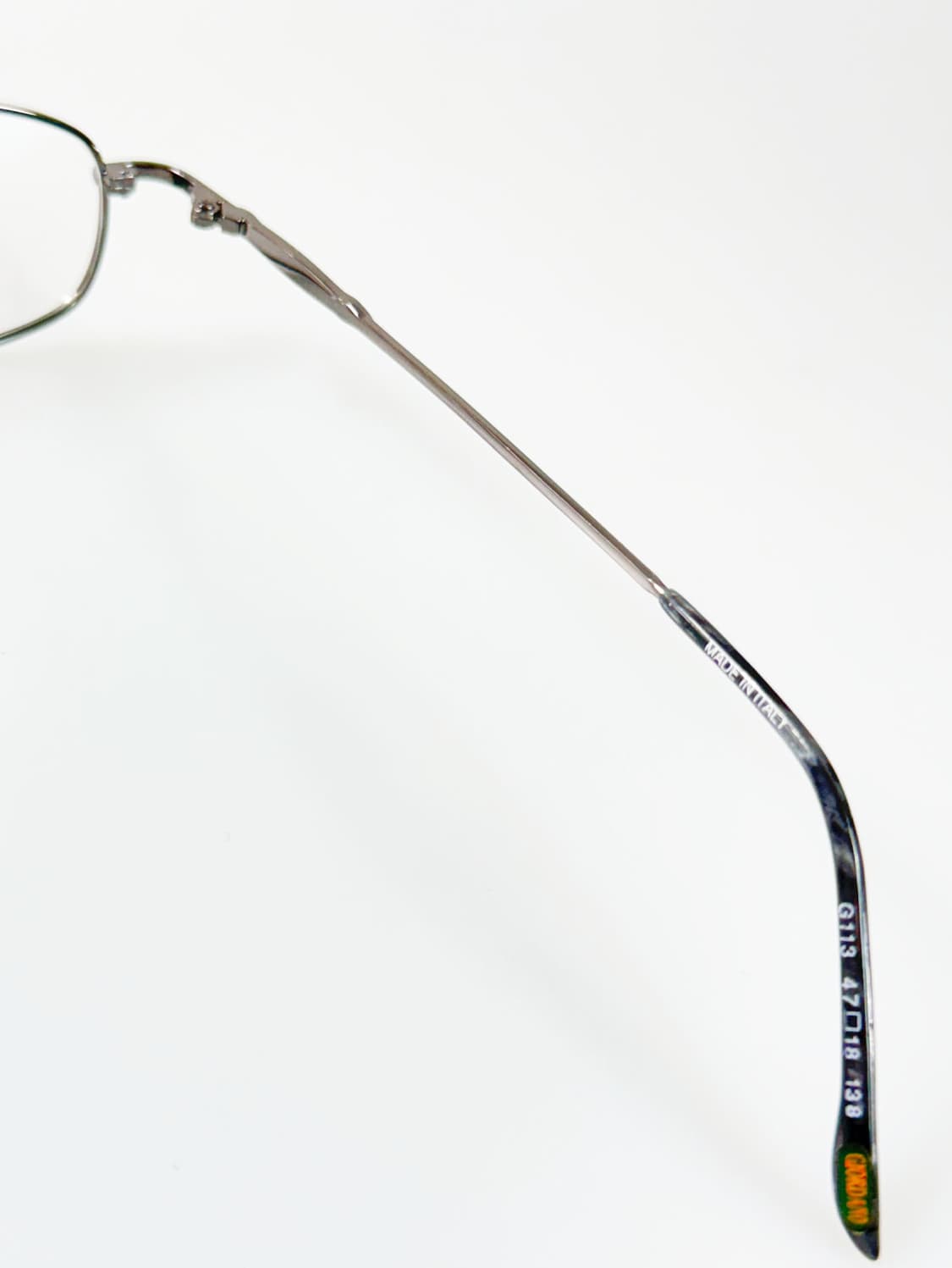 90s GIORDANO 슬림 오벌 건메탈 프레임 빈티지 안경 상품이미지7