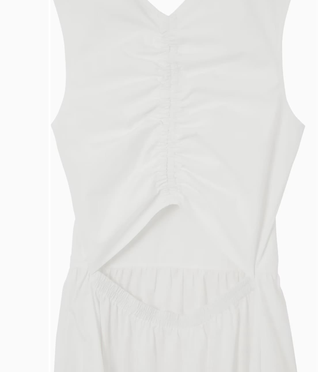 cos 코스 오픈백 티어드 미디드레스 화이트 34 상품이미지2