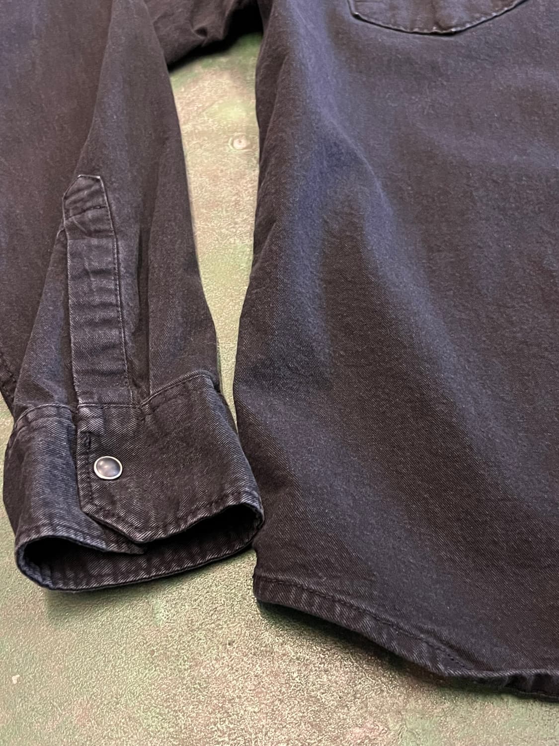 [L] Wrangler 블랙 웨스턴 스냅버튼 랭글러 셔츠 상품이미지4