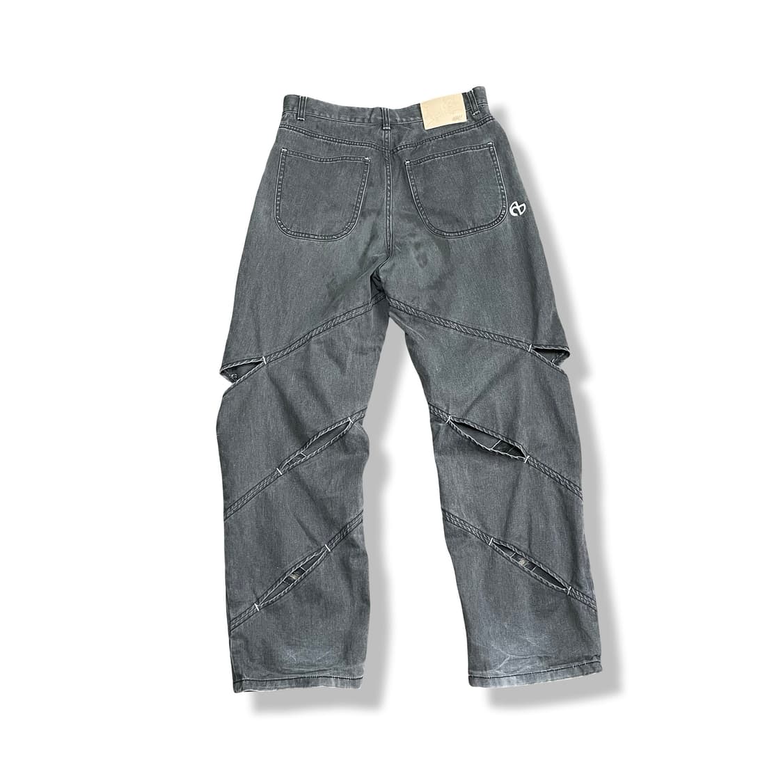 [30] 노매뉴얼 빈티지 펑크 절개 데님팬츠 상품이미지5