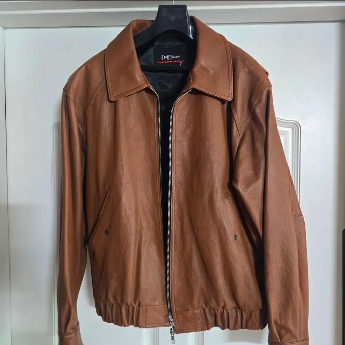 도프제이슨 오버핏 베지터블 램스킨 리얼 레더 자켓 xl 상품이미지3
