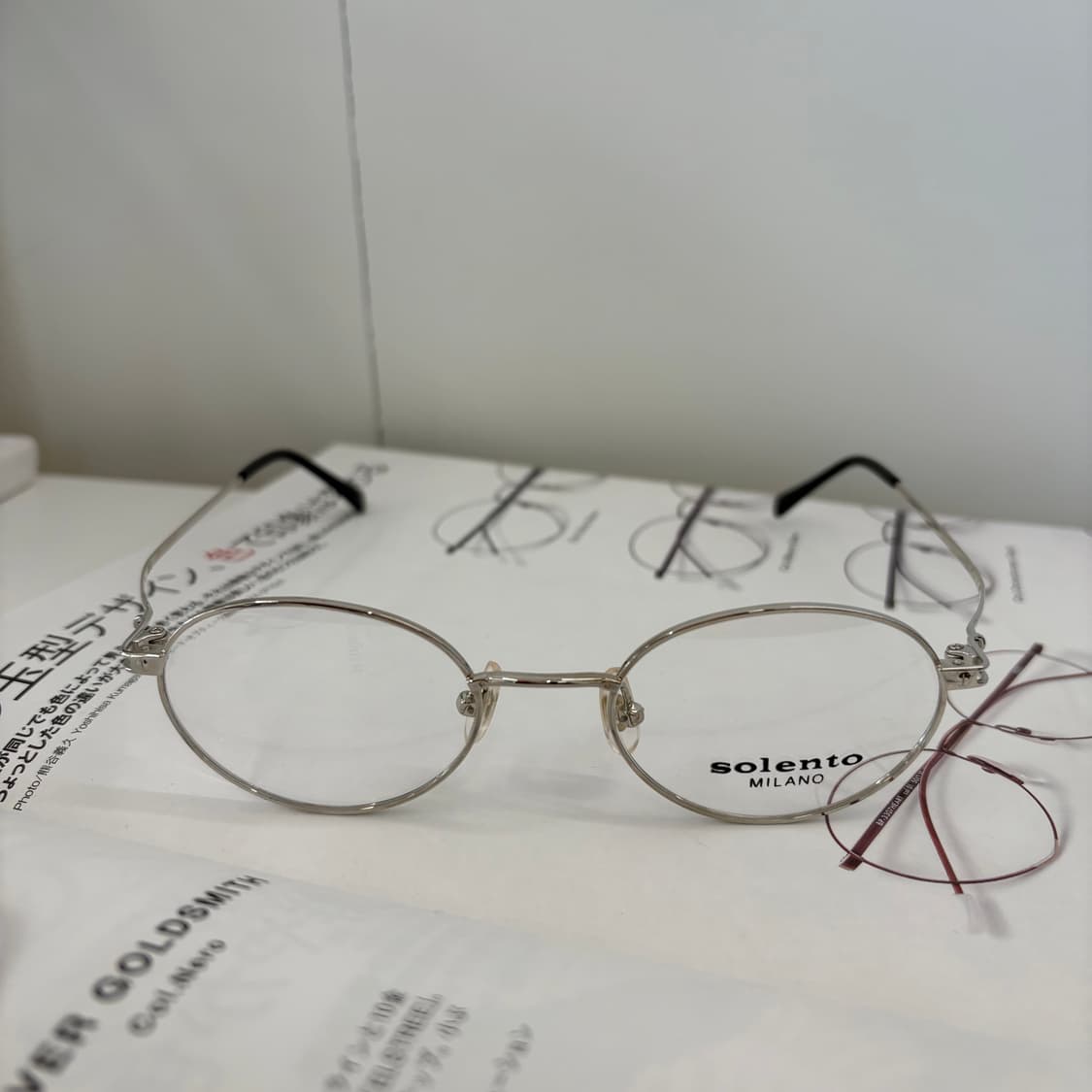 실버 오벌형 빈티지 안경 상품이미지2