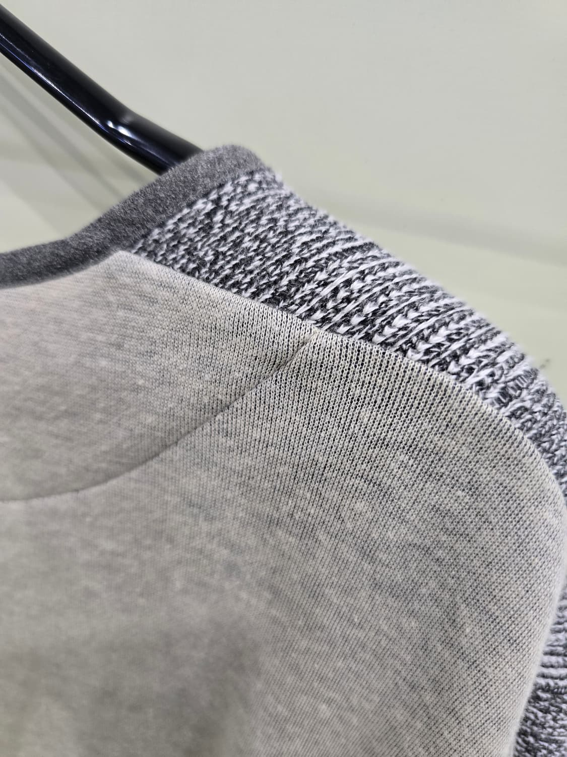 V넥 스트라이프 프린지 니트 폰초 상품이미지8