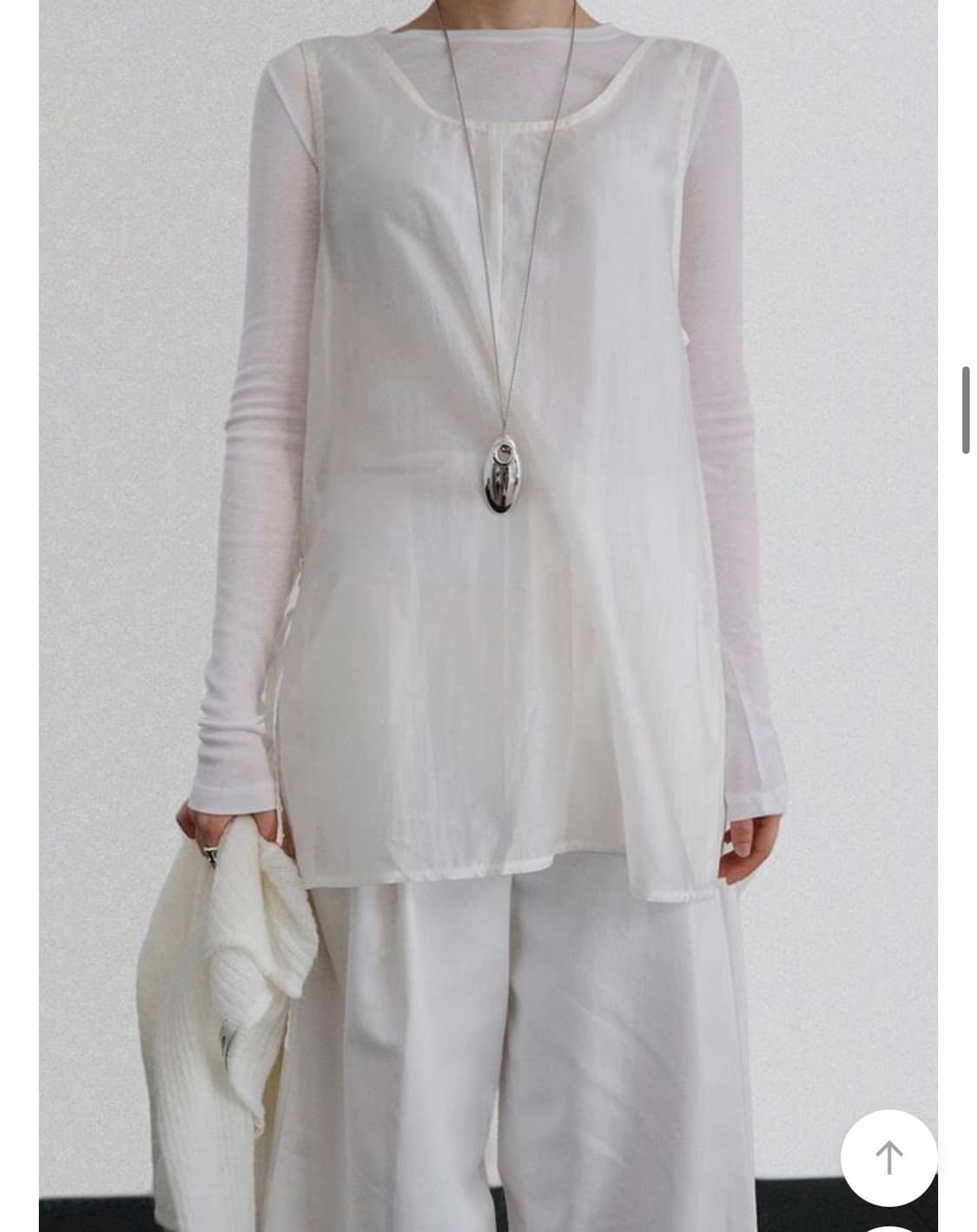 스트랩 시스루 원피스 상품이미지3