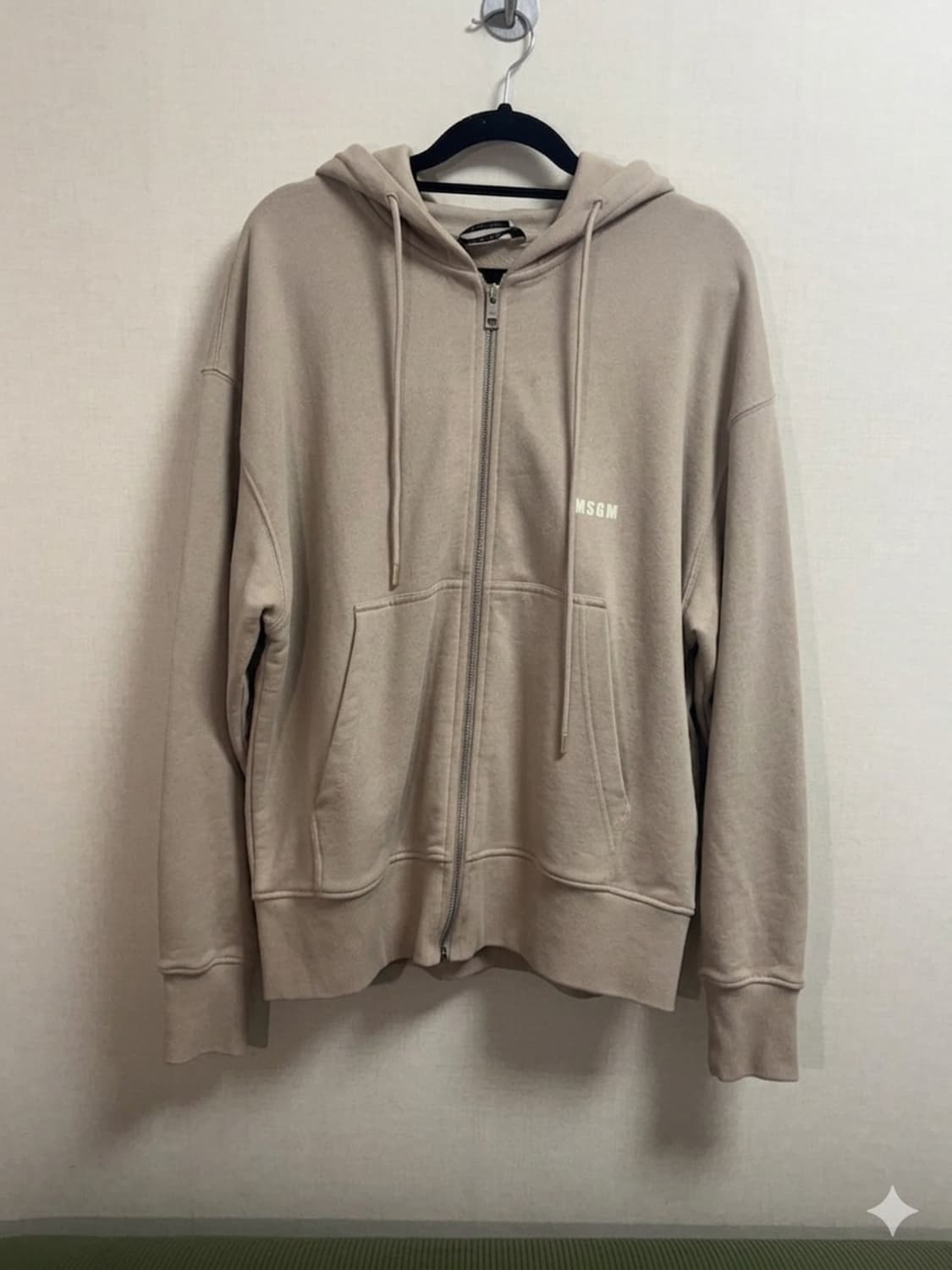 MSGM 베이지 후드집업 L 상품이미지1