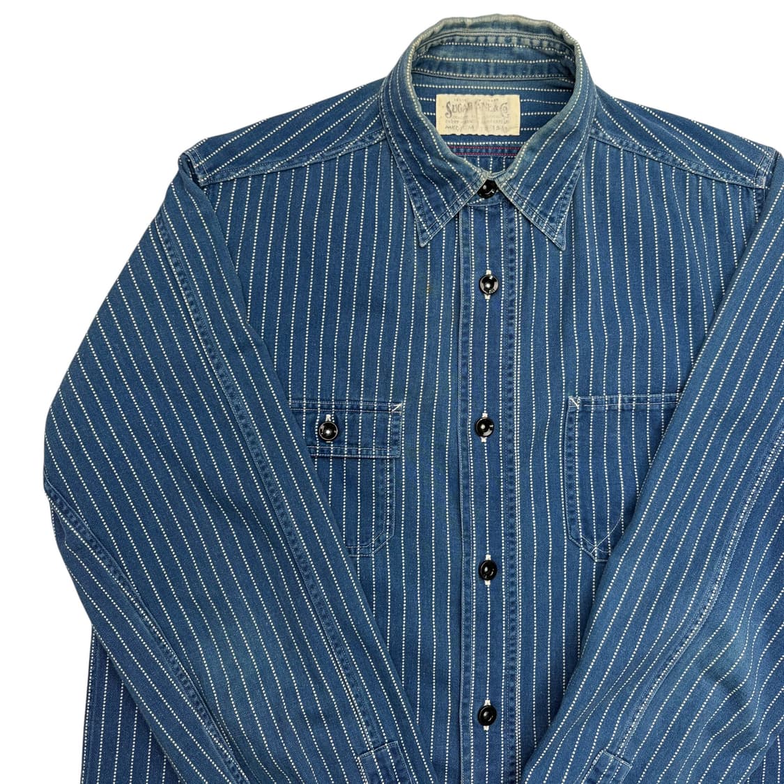 슈가케인 와바시 스트라이프 셔츠 Free 상품이미지2