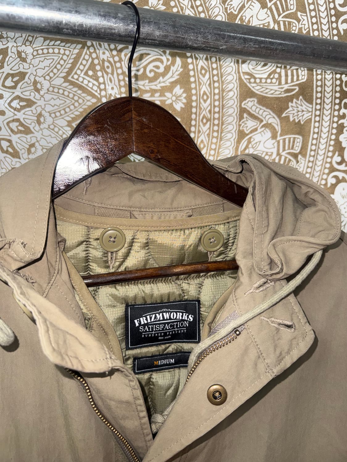 프리즘웍스 누빔 패디드 피쉬테일 야상 점퍼  상품이미지5