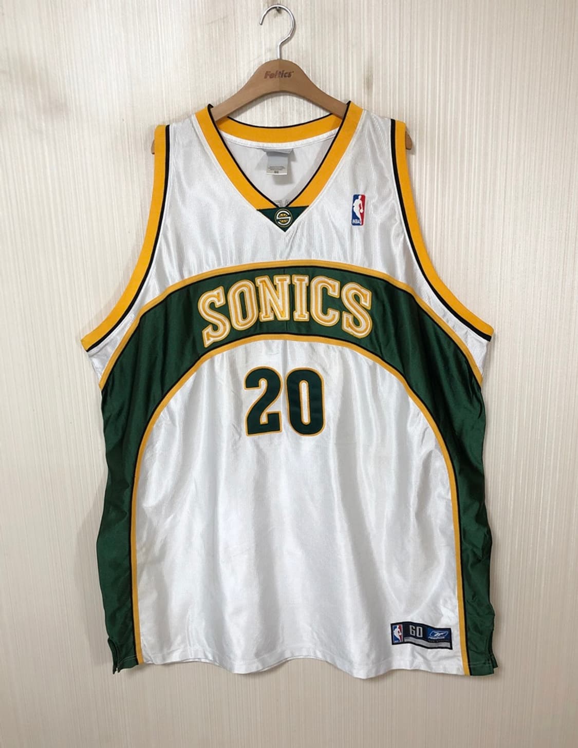 NBA 리복 시애틀슈퍼소닉스 올드유니폼/져지 60(4XL) #20 페이튼 상품이미지1