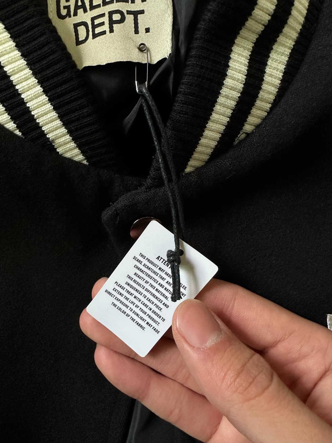 갤러리디파트먼트 바시티 자켓 블랙 XL 상품이미지3