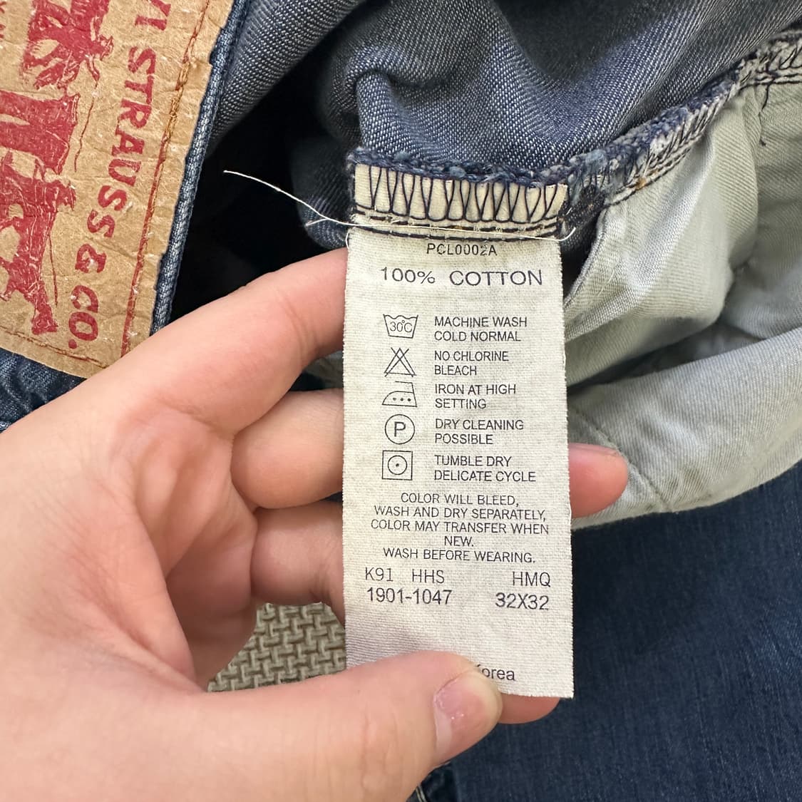 82 리바이스 1901 진청 데님 0423D 상품이미지2