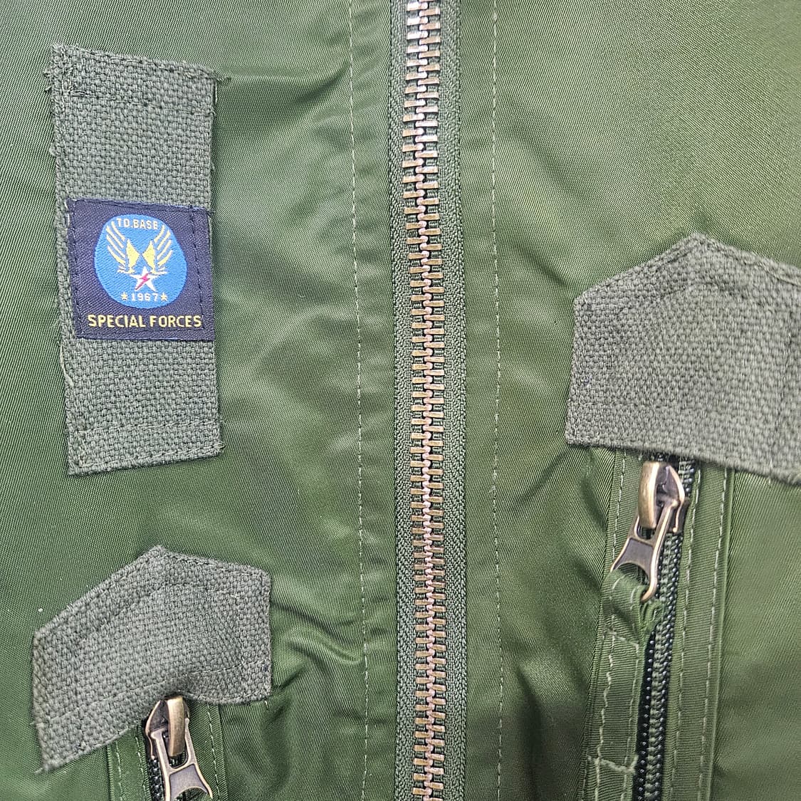 빈티지 MA-1 항공점퍼 카키 오버핏 밀리터리 상품이미지3