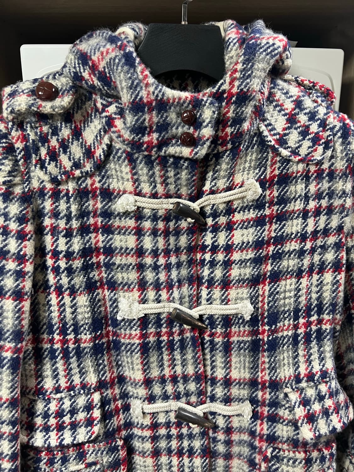 체크 떡볶이 코트 상품이미지7