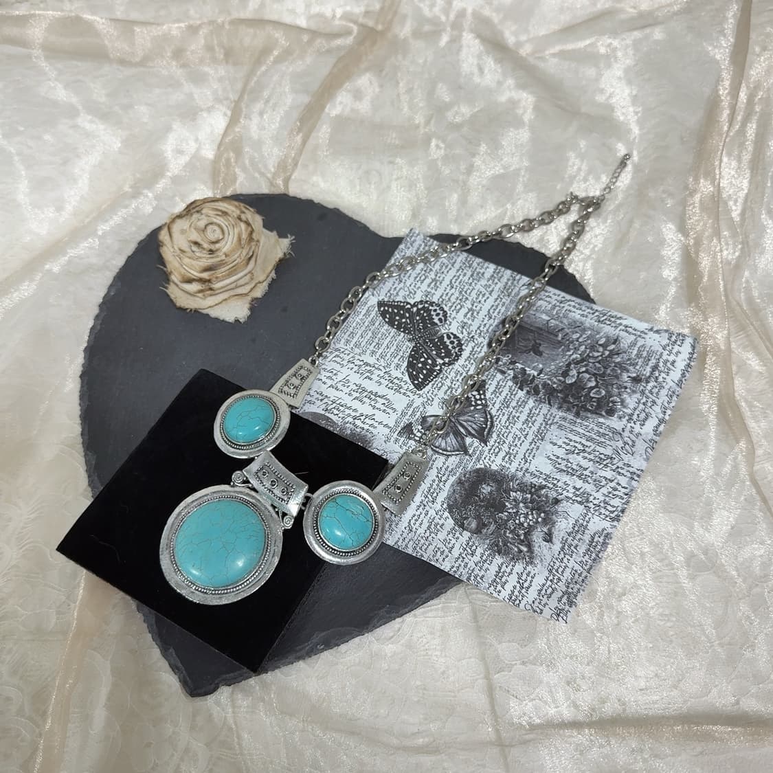 빈티지 에스닉 터키석 목걸이 상품이미지2