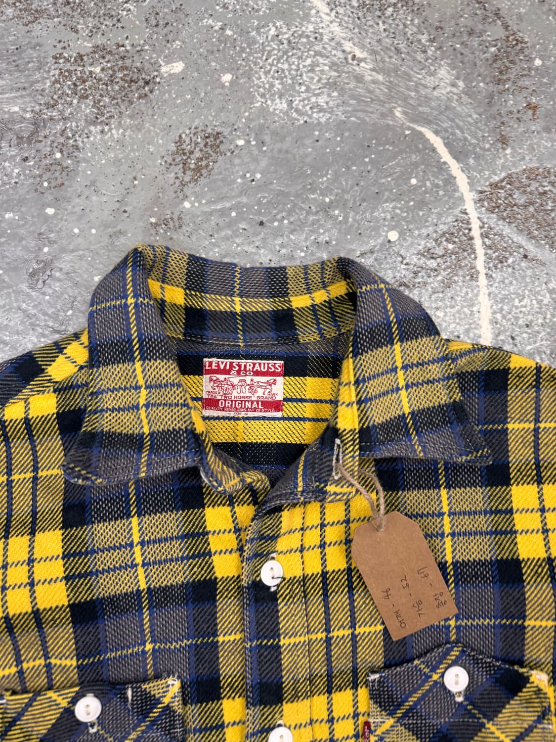 아메카지 리바이스 타탄체크 직물셔츠  상품이미지3