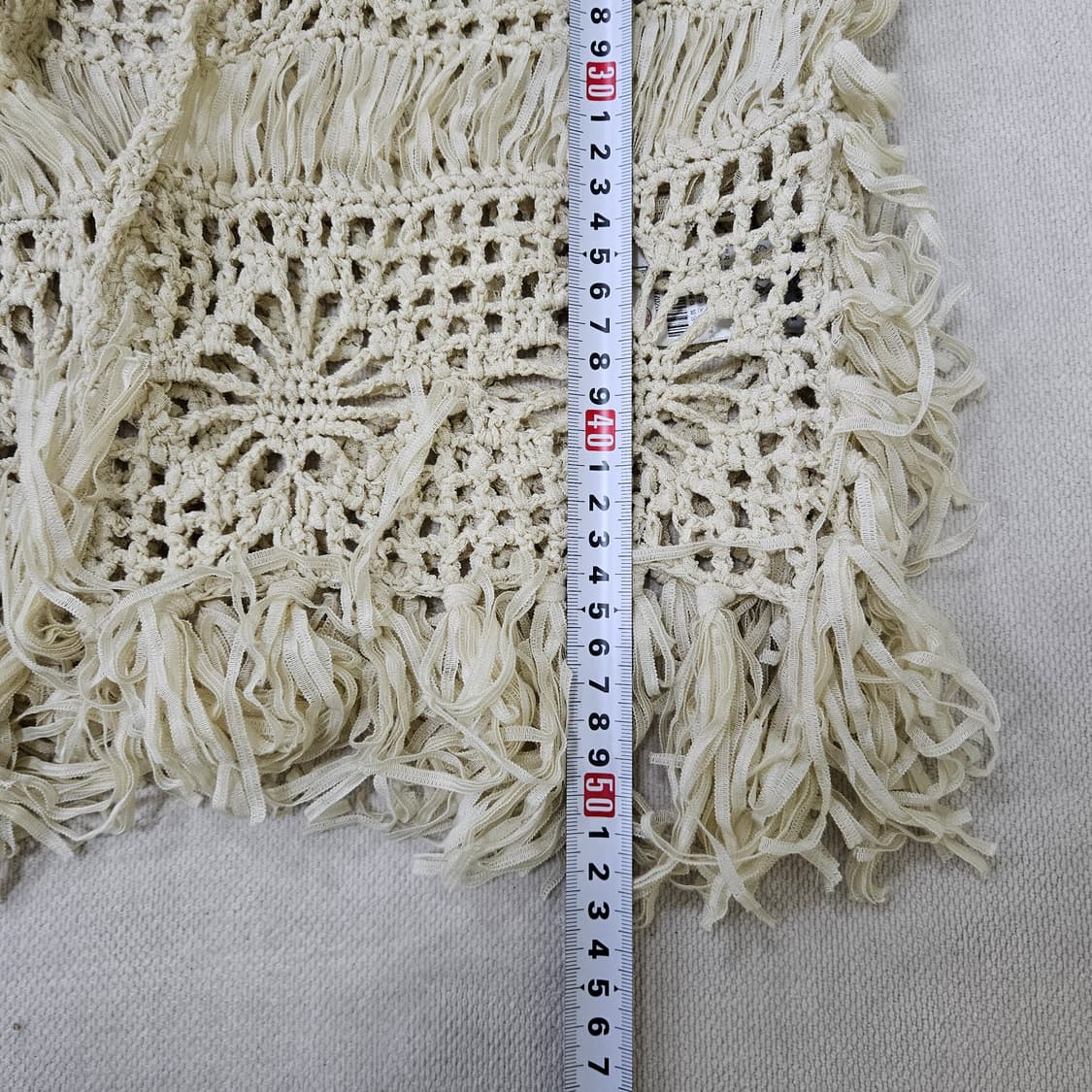 S 플라스틱아일랜드 프린지 오픈 베스트 0317Y 상품이미지6