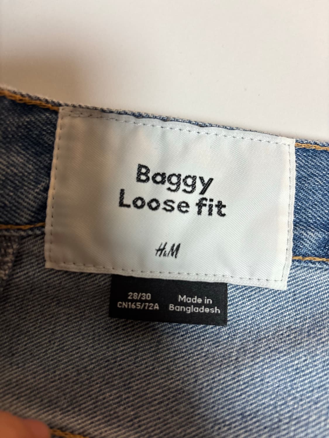 H&M 배기 루즈핏 데님 팬츠 상품이미지6