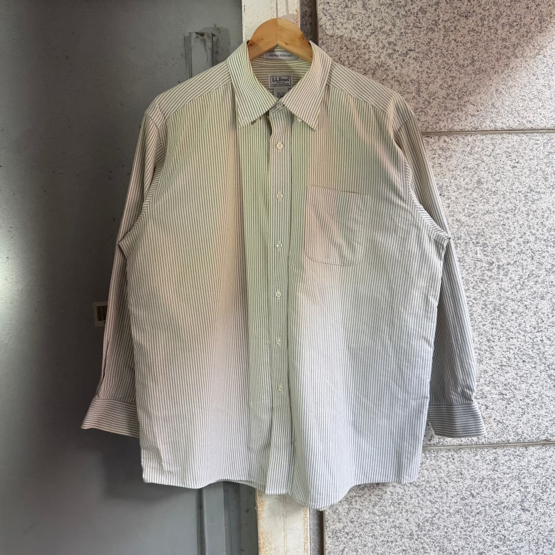 엘엘빈 스트라이프 패턴 포켓 셔츠 상품이미지2