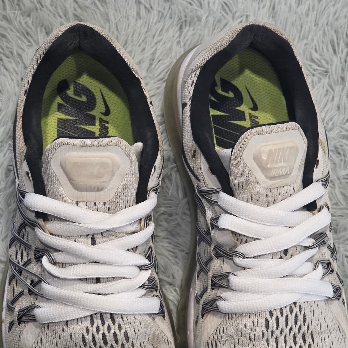 2w-2:나이키 에어맥스 2015 화이트-블랙 24cm 상품이미지6