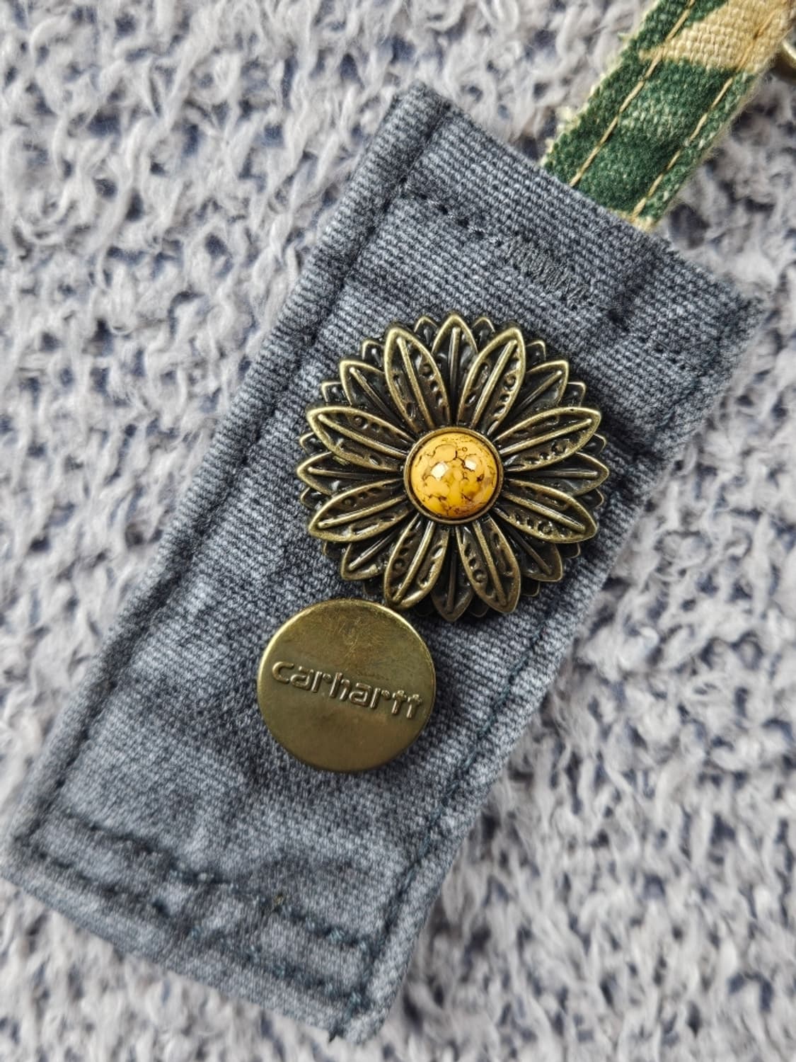 칼하트 버튼 핸드메이드 커스텀 카라비너 키링 ( OS ) / 10887 상품이미지3