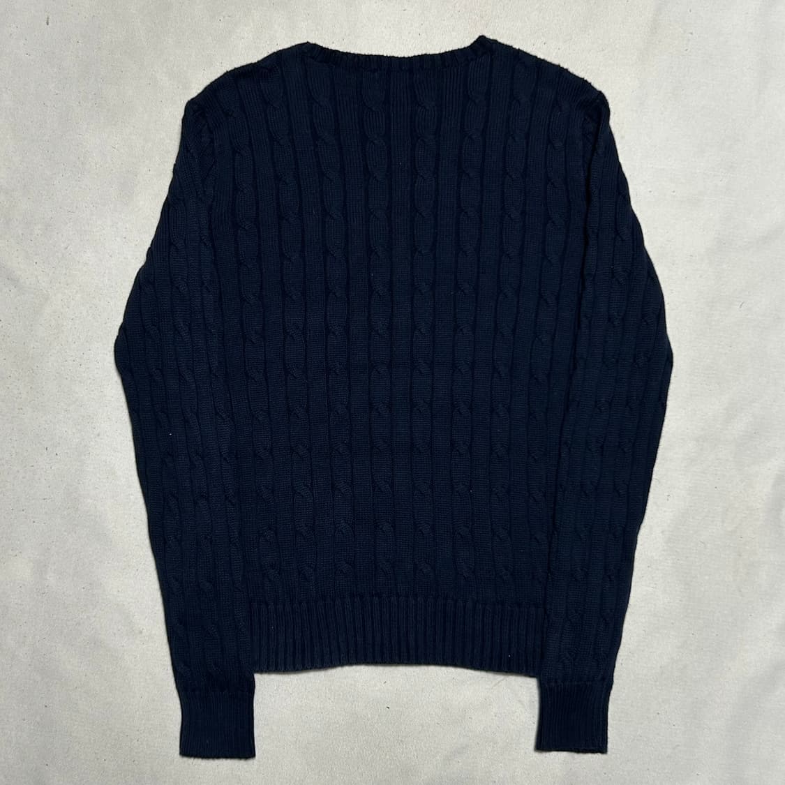 M 폴로랄프로렌 여성용 네이비 케이블 니트 상품이미지3