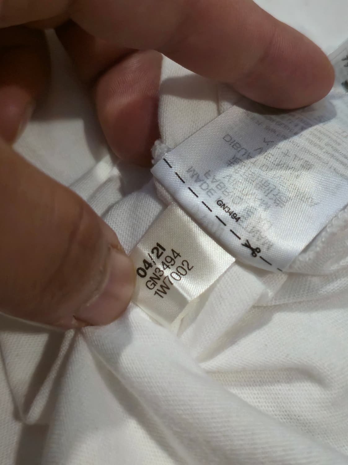 아디다스 화이트 삼선 링거티 5XL 상품이미지5
