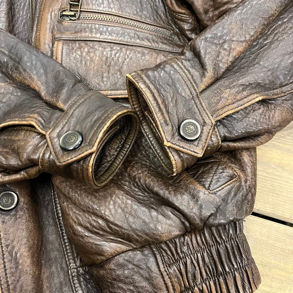 90s vintage 가죽 재킷 상품이미지5