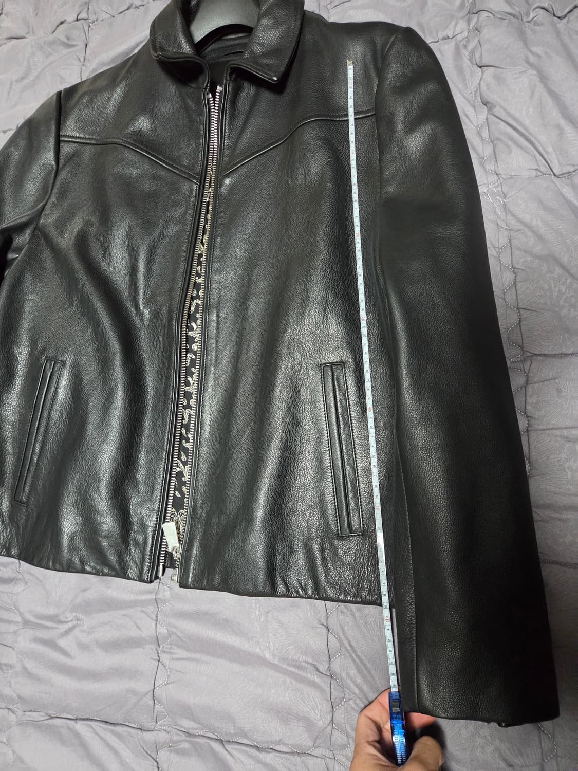 보다스킨 bodaskin 블랙 레더 자켓 상품이미지7