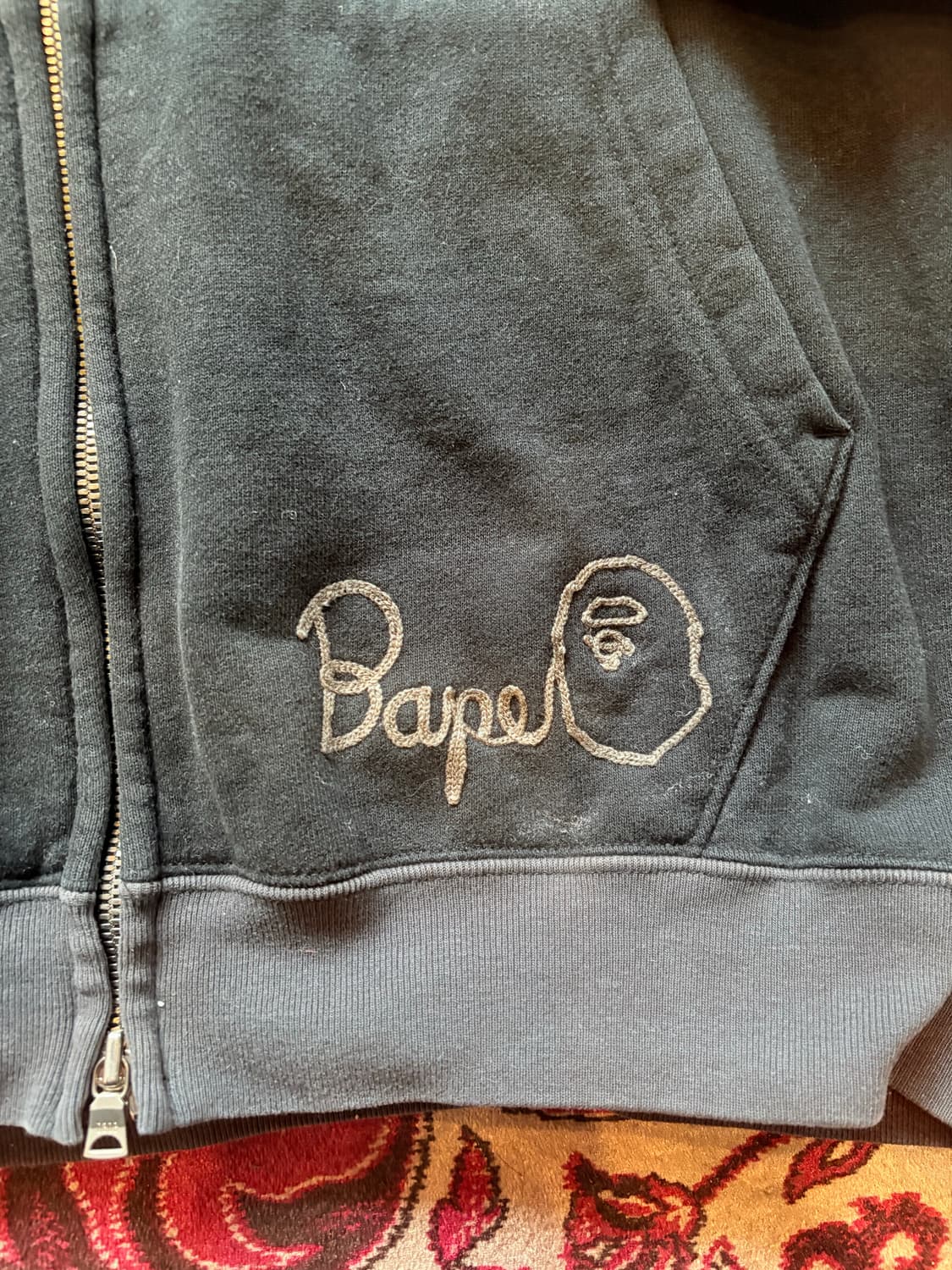 Vintage BAPE Zip-up Hoodie 상품이미지2
