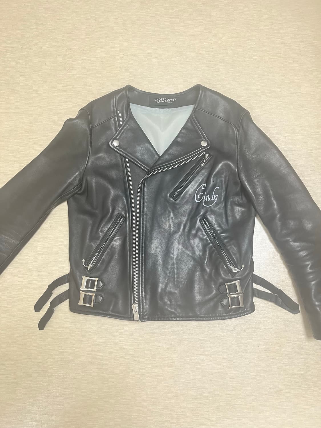 언더커버 신디셔먼 쉽스킨 레더자켓 상품이미지1