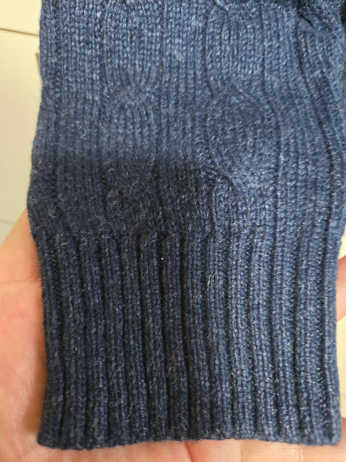 폴로랄프로렌 남성 실크,캐시미어 케이블 니트 상품이미지4