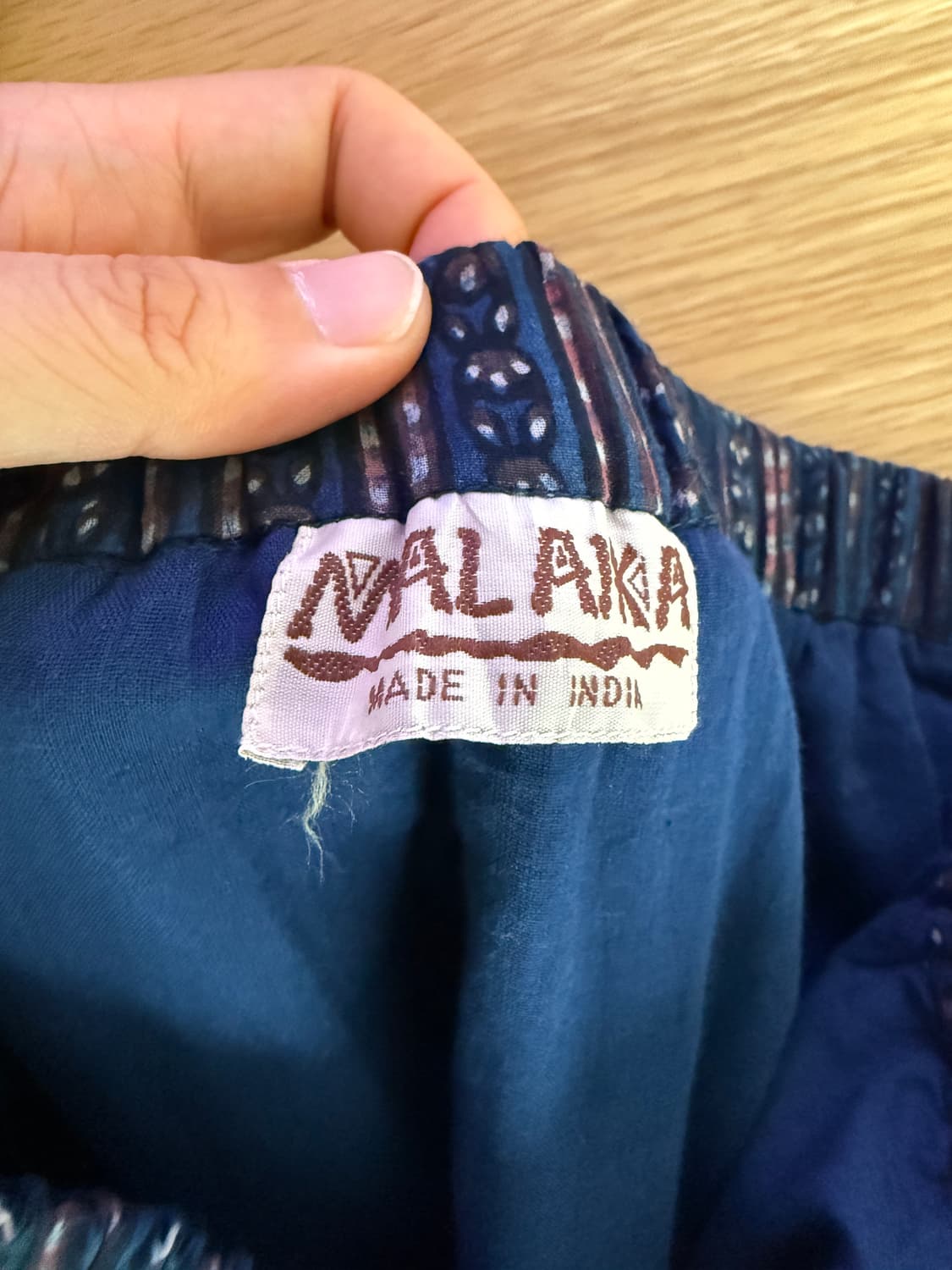 MADE IN INDIA 패턴 와일드 팬츠 상품이미지6