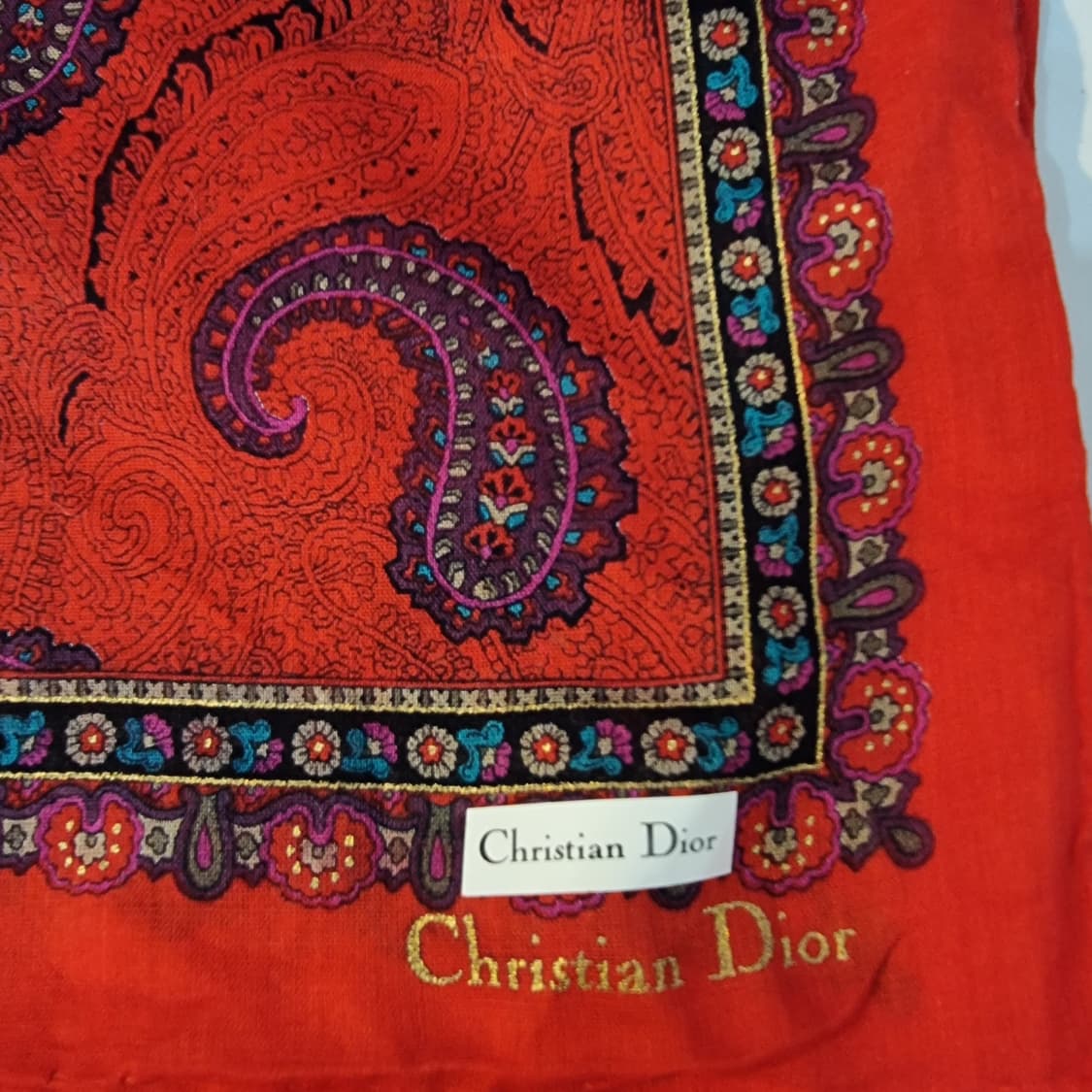 크리스찬 디올(Christian Dior) 페이즐리 손수건 상품이미지4