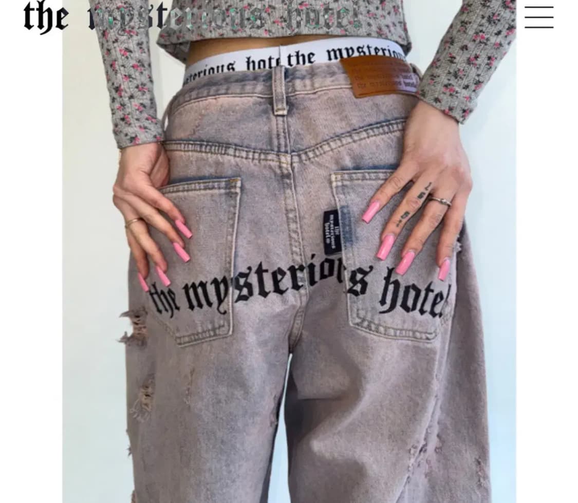 [일요일글내림]더미스테리어스호텔 데님팬츠 상품이미지1